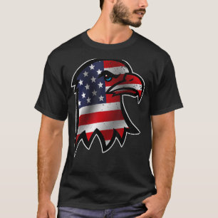 Patriotischer Adler 4. Juli US-amerikanische Flagg T-Shirt