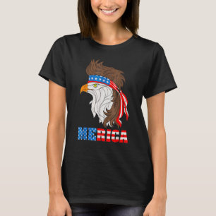 Patriotischer Adler 4. Juli US-amerikanische Flagg T-Shirt