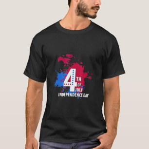 Patriotischer Adler 4. Juli US-Amerikanischer Inde T-Shirt