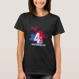 Patriotischer Adler 4. Juli US-Amerikanischer Inde T-Shirt