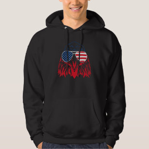 Patriotischer Adler 4. Juli US USA Amerikanische F Hoodie