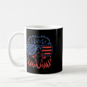 Patriotischer Adler 4. Juli USA Amerikanische Flag Kaffeetasse
