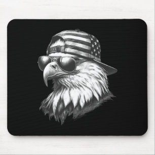 Patriotischer Adler 4. Juli USA Amerikanische Flag Mousepad