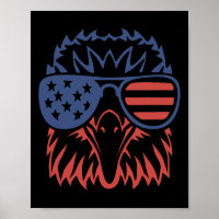 Patriotischer Adler 4. Juli USA Amerikanische Flag