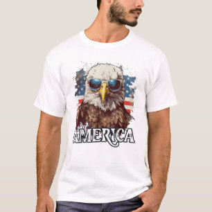 Patriotischer Adler 4. T-Shirt
