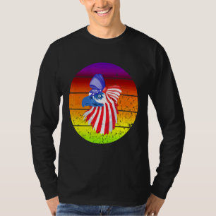 Patriotischer Adler am 4. Juli T-Shirt
