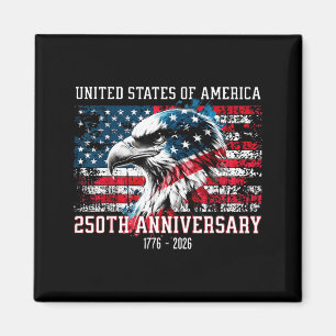 Patriotischer Adler Amerikanische Flagge 250. Jahr Magnet