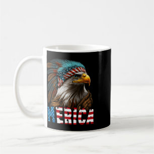 Patriotischer Adler Amerikanische Flagge 4. Juli M Kaffeetasse