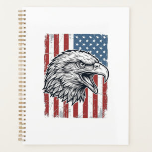 Patriotischer Adler Amerikanische Flagge Vintage G Planer