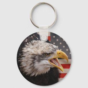 Patriotischer Adler-Bild-Schlüsselanhänger Schlüsselanhänger