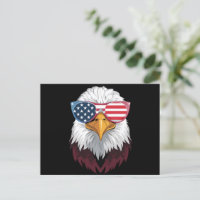 Patriotischer Adler der amerikanischen Flagge am 4