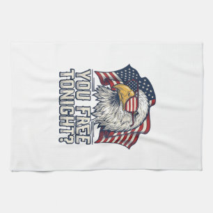 Patriotischer Adler Du Bist Heute Abend Frei Vinta Geschirrtuch