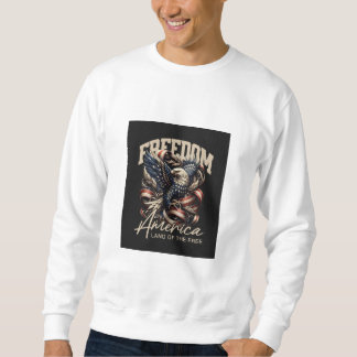 Patriotischer Adler "Freiheit Amerika" Sweatshirt