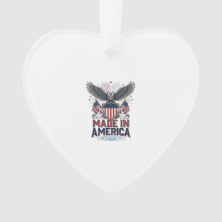 Patriotischer Adler Made in America 4. Juli-Shirt_ Ornament