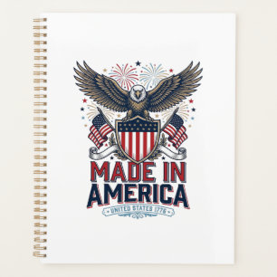 Patriotischer Adler Made in America 4. Juli Shirt_ Planer