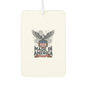 Patriotischer Adler Made in America Vintage Autolufterfrischer