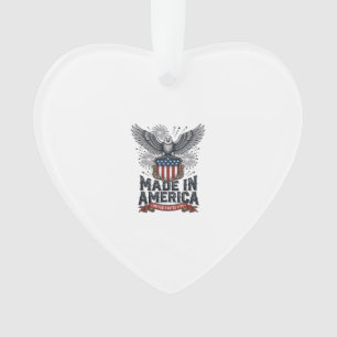 Patriotischer Adler Made in America Vintage Ornament