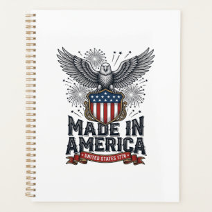 Patriotischer Adler Made in America Vintage Planer