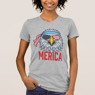 Patriotischer Adler Merica Vintage Gravur Shirt De