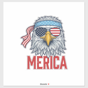 Patriotischer Adler Merica Vintage Gravur Shirt De Aufkleber