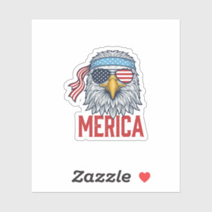 Patriotischer Adler Merica Vintage Gravur Shirt De Aufkleber