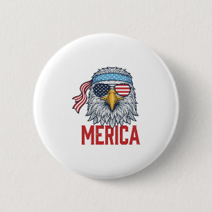 Patriotischer Adler Merica Vintage Gravur Shirt De Button