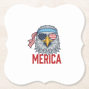 Patriotischer Adler Merica Vintage Gravur Shirt De Untersetzer