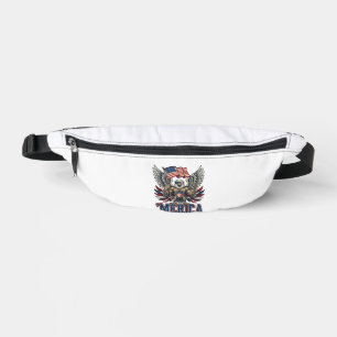 Patriotischer Adler Merica Vintage Vektor-Shirt-De Bauchtasche