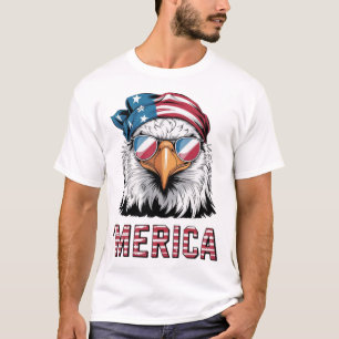 Patriotischer Adler mit cooler Sonnenbrille 'Meric T-Shirt