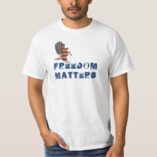 Patriotischer Adler mit Freiheitsangebot T-Shirt