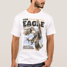 Patriotischer Adler mit „The American Eagle“