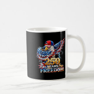 Patriotischer Adler mit Usa-Flagge am 4. Juli dabb Kaffeetasse