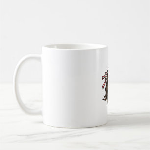 Patriotischer Adler-Mullet im Vintage-Stil Vektor Kaffeetasse