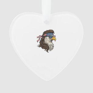 Patriotischer Adler-Mullet im Vintage-Stil Vektor Ornament