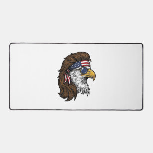 Patriotischer Adler-Mullet im Vintage-Stil Vektor  Schreibtischunterlage