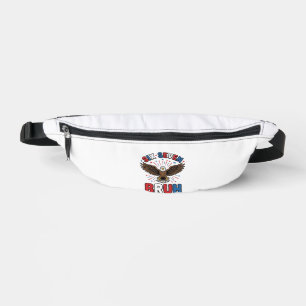Patriotischer Adler Sechs Sieben Bruh Vektordesign Bauchtasche