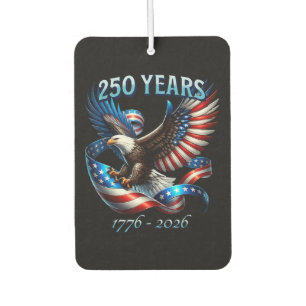 Patriotischer Adler und Flagge 250 Jahre 1776-2026 Autolufterfrischer