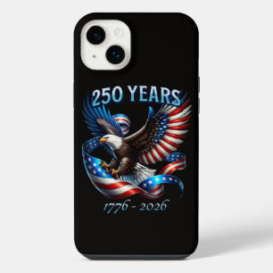 Patriotischer Adler und Flagge 250 Jahre 1776-2026 iPhone 14 Plus Hülle