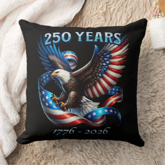 Patriotischer Adler und Flagge 250 Jahre 1776-2026 Kissen