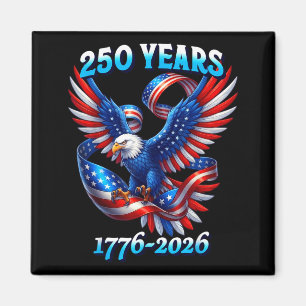 Patriotischer Adler und Flagge 250 Jahre 1776-2026 Magnet
