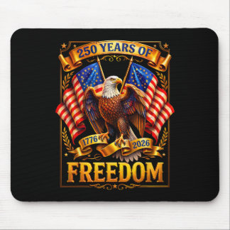 Patriotischer Adler und Flagge 250 Jahre 1776-2026 Mousepad