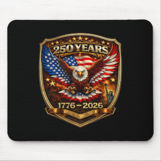 Patriotischer Adler und Flagge 250 Jahre 1776-2026 Mousepad
