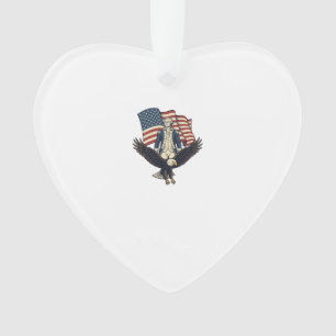 Patriotischer Adler und kolonialer General Vintage Ornament