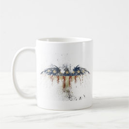 Patriotischer Adler, USA/USA, SAD-Flagge Kaffeetasse
