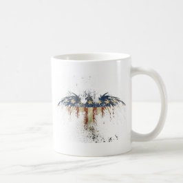 Patriotischer Adler, USA/USA, SAD-Flagge Kaffeetasse