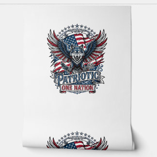 Patriotischer Adler Wolf Hybrid Tier-Hybrid Patrio Tapete