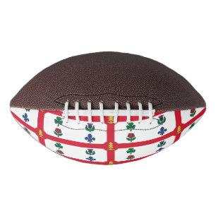 Patriotischer American Football mit Flagge von Mon