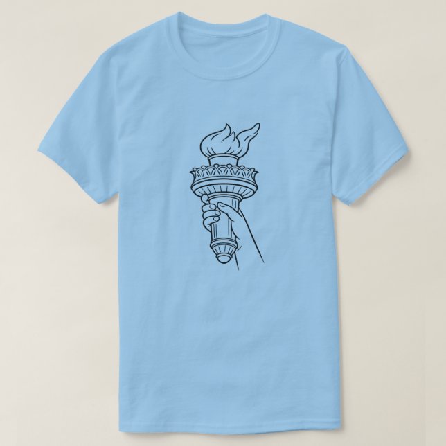 Patriotischer Amerikaner (1b) T-Shirt (Design vorne)