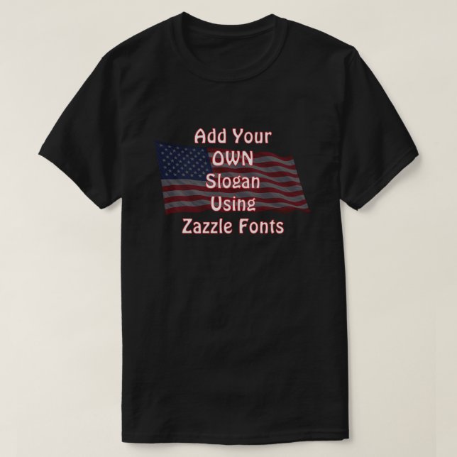 Patriotischer Amerikaner (2b) T-Shirt (Design vorne)