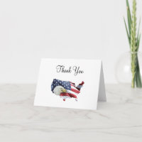 Patriotischer Amerikaner danken Ihnen Karten